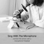 HY191 2 in 1 3.5mm Male to Microphone + Audio Female Braided Audio Cable, Length: 26cm - Image 11