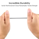 HY191 2 in 1 3.5mm Male to Microphone + Audio Female Braided Audio Cable, Length: 26cm - Image 8