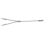 YH192 2 in 1 3.5mm Female to Microphone + Audio Male Braided Audio Cable, Length: 22cm, YH192 - Image 14