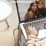 YH192 2 in 1 3.5mm Female to Microphone + Audio Male Braided Audio Cable, Length: 22cm, YH192 - Image 9