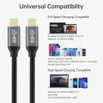 USB-C / Type-C Male to USB-C / Type-C Male Transmission Data Charging Cable, Cable Length: 1m - Image 10
