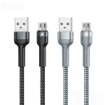 REMAX RC-124m 1m 2.4A USB to Micro USB Aluminum Alloy Braid Fast Charging Data Cable, Micro USB - Image 2