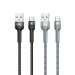 REMAX RC-170 Jany Series 1m 5A USB to USB-C / Type-C Aluminum Alloy Braid Fast Charging Data Cable, USB to USB-C / Type-C, USB-C / Type-C - Image 2