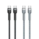 REMAX RC-172 Jany Series 1m PD100W Type-C to USB-C / Type-C Aluminum Alloy Braid Fast Charging Data Cable, Type-C to USB-C / Type-C - Image 2