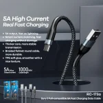 REMAX RC-173a 5A USB to USB-C / Type-C Sury 2 Fully Compatible Fast Charging Data Cable, Cable Length: 1m, RC-173a - Image 3