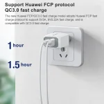 awei PD4 20W PD Type-C + QC 3.0 USB Interface Fast Charging Travel Charger with Data Cable, EU Plug - Image 6