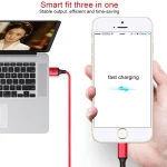 For iPhone / Apple Watch 2 In 1 8 Pin + Magnetic Charging Base Multi-function Charging Cable, Length: 1m, 2 In 1 - Image 4