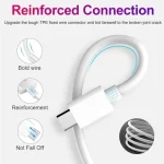USB-C / Type-C to USB-C / Type-C PD Fast Charging & Sync Data Cable, Cable Length: 14cm, 14cm Type-C to Type-C White - Image 4