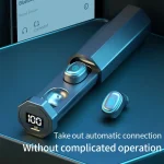 C1 Bluetooth 5.0 TWS Touch Polygonal Digital Display True Wireless Bluetooth Earphone with Charging Box, Polygonal - Image 2