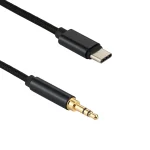 1m Weave Style Type-C Male to 3.5mm Male Audio Cable, 1m - Image 7