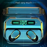 M8 Bluetooth 5.0 TWS Touch Digital Display True Wireless Bluetooth Earphone with Charging Box - Image 6