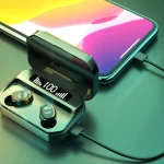 M8 Bluetooth 5.0 TWS Touch Digital Display True Wireless Bluetooth Earphone with Charging Box - Image 7