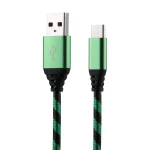 1m USB to USB-C / Type-C Nylon Weave Style Data Sync Charging Cable - Image 2