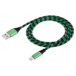 1m USB to USB-C / Type-C Nylon Weave Style Data Sync Charging Cable - Image 4