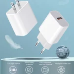 M117 2.4A Single USB Port Flash Charger Travel Charger, EU Plug, Single USB - Image 3