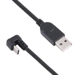 U-shaped USB-C / Type-C Male to USB Male Nylon Braid Charge Data Cable - Image 3