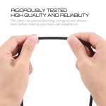 U-shaped USB-C / Type-C Male to USB Male Nylon Braid Charge Data Cable - Image 4