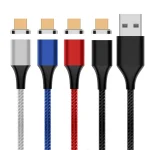 M11 3A USB to Micro USB Nylon Braided Magnetic Data Cable, Cable Length: 1m, Micro USB - Image 2