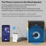 K16 2 in 1 3.5mm AUX + RAC Dual Output Plug-in Bluetooth 5.0 Audio Transmitter Receiver with Remote Control, CN Plug, CN Plug - Image 5