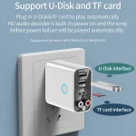 K16 2 in 1 3.5mm AUX + RAC Dual Output Plug-in Bluetooth 5.0 Audio Transmitter Receiver with Remote Control, CN Plug, CN Plug - Image 7