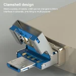 3 in 1 USB-C / Type-C to USB + Micro USB OTG Adapter TF / SD Card Card Reader, Micro USB - Image 4