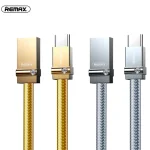 REMAX RC-091a 2.4A USB to USB-C / Type-C Golden Diamond Data Sync Charging Cable, Cable Length: 1m, RC-091a - Image 2