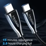 Mcdodo CA-5891 Excellence Series 3A Type-C to Type-C Cable, Length: 2m - Image 10