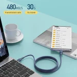 REMAX RC-068 PD 65W Type-C / USB-C to Type-C / USB-C High Elastic TPE Fast Charging Data Cable, Length: 1m, Type-C to Type-C - Image 7