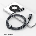 REMAX RC-128a 100W Type-C / USB-C to Type-C / USB-C Intelligent Digital Display Zinc Alloy Braided Charging Data Cable, Length: 1.2m - Image 2