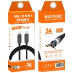 60W PD USB-C / Type-C Male to USB-C / Type-C Male Braided Data Cable, Cable Length: 1m - Image 3
