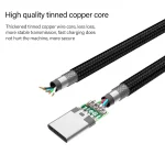 60W PD USB-C / Type-C Male to USB-C / Type-C Male Braided Data Cable, Cable Length: 1m - Image 5
