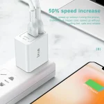 IVON AD36 12W 2.4A Dual USB Port Travel Charger, US Plug - Image 3
