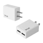 IVON AD38 5V 2.1A Dual USB Port Travel Charger, US Plug