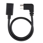 USB-C / Type-C Female to USB-C / Type-C Male Elbow Adapter Cable, Total Length: about 30cm - Image 2