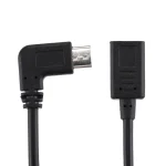USB-C / Type-C Female to USB-C / Type-C Male Elbow Adapter Cable, Total Length: about 30cm - Image 4