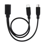 USB-C / Type-C Female to 2 x Micro USB Male Adapter Y Cable, Total Length: about 30cm - Image 2