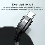 4 in 1 66W 6A USB to 8 Pin + Micro USB + Dual USB-C / Type-C Fast Charging Data Cable, Cable Length: 1.2m, 1.2m, 1.2m 66W - Image 3