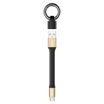 IVON CA90 3.1A Max USB to USB-C / Type-C Portable Data Cable with Ring, Length: 14.5cm, Type-C