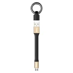 IVON CA90 3.1A Max USB to Micro USB Portable Data Cable with Ring, Length: 14.5cm, Micro USB