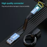 IVON CA90 3.1A Max USB to Micro USB Portable Data Cable with Ring, Length: 14.5cm, Micro USB - Image 3