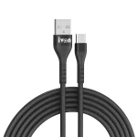 IVON CA92 2.4A Max USB to USB-C / Type-C Rubber Fast Charging Data Cable, Length: 1.5m, Type-C