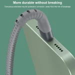 IVON CA92 2.4A Max USB to USB-C / Type-C Rubber Fast Charging Data Cable, Length: 1.5m, Type-C - Image 2