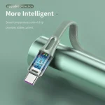 ROCK S1 5V / 2.4A USB-C / Type-C Charging + Data Synchronization TPE Flat Shape Data Cable, Cable Length: 1m, USB-C / Type-C - Image 6