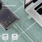 ROCK S1 5V / 2.4A USB-C / Type-C Charging + Data Synchronization TPE Flat Shape Data Cable, Cable Length: 1m, USB-C / Type-C - Image 10