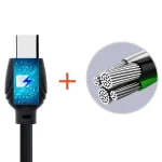 awei CL-62 2 in 1 2.5A USB-C / Type-C Charging + Transmission Aluminum Alloy Double-sided Insertion Data Cable, Length: 1m - Image 2