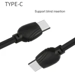 awei CL-62 2 in 1 2.5A USB-C / Type-C Charging + Transmission Aluminum Alloy Double-sided Insertion Data Cable, Length: 1m - Image 4