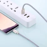 1m 5A Wires Woven USB-C / Type-C to USB 2.0 Data Sync Quick Charger Cable - Image 4