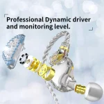 CVJ Liuli 3.5mm In-ear Wired Headset with Microphone, Length 1.25m, With Microphone 1.25m (Blue), With Microphone (Red) - Image 4