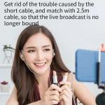 CVJ Liuli 3.5mm In-ear Wired Headset with Microphone, Length 1.25m, With Microphone 1.25m (Blue), With Microphone (Red) - Image 5