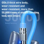 WK WDC-188 Qjie Series 100W USB-C/Type-C to USB-C/Type-C Fast Charge Data Cable, Length: 1m, USB-C/Type-C to USB-C/Type-C - Image 6